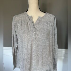 Chaser Gray Henley Tee